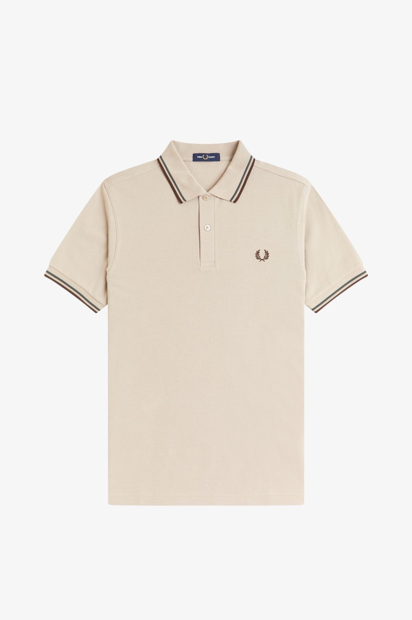 Fred Perry Twin Tipped Polo Warm Oat