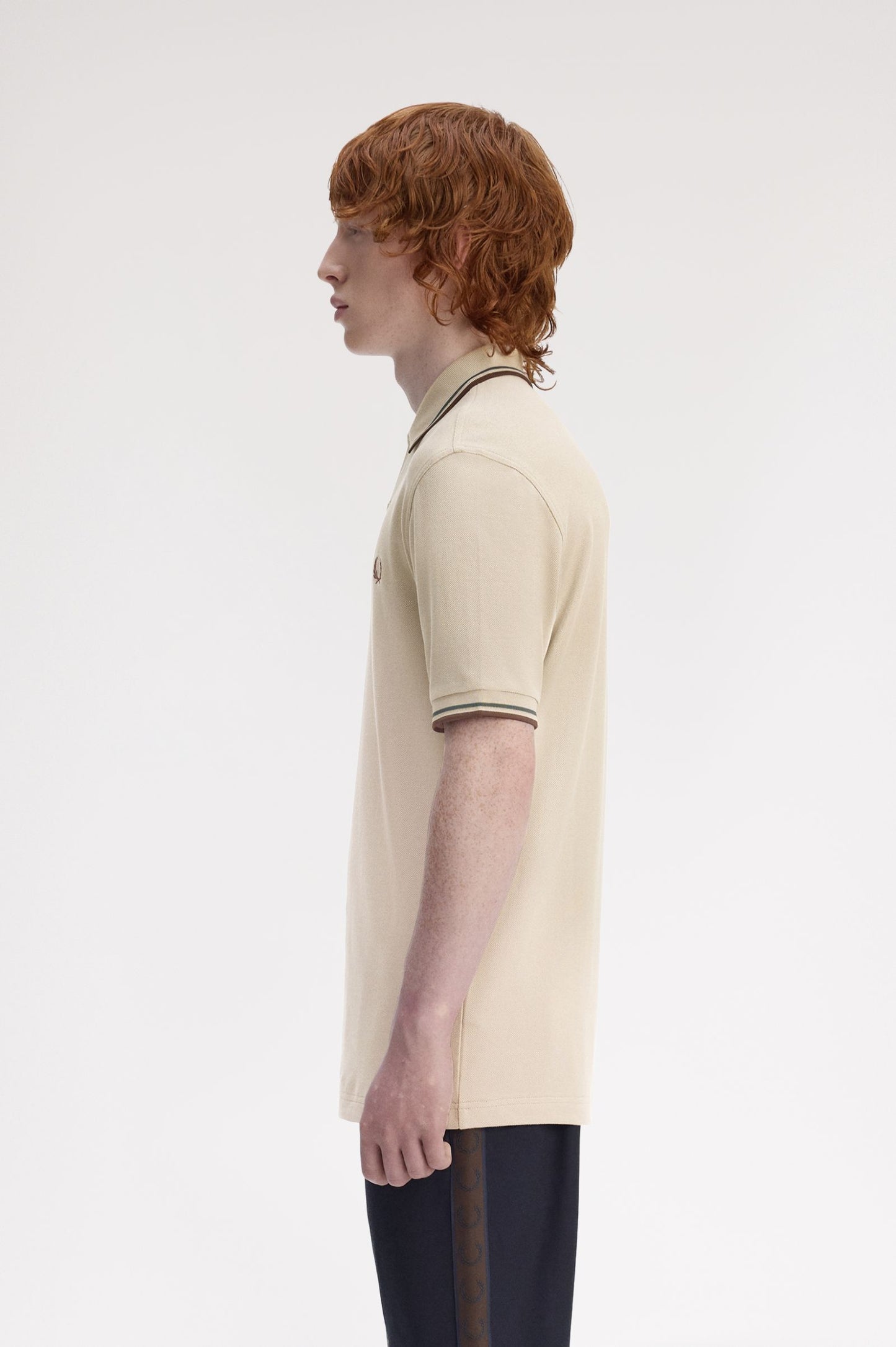 Fred Perry Twin Tipped Polo Warm Oat