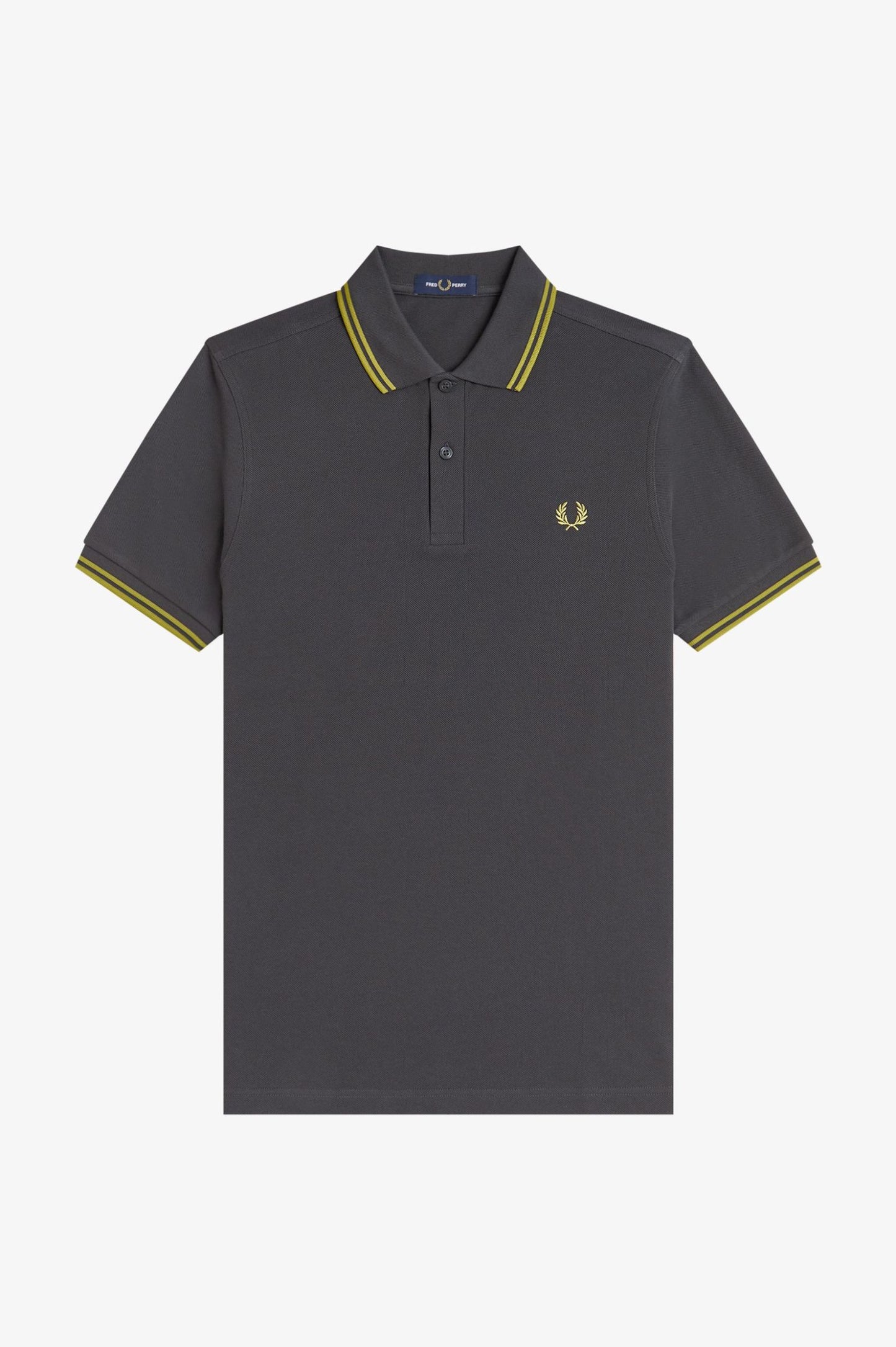 Fred Perry Twin Tipped Polo Anchor Grey