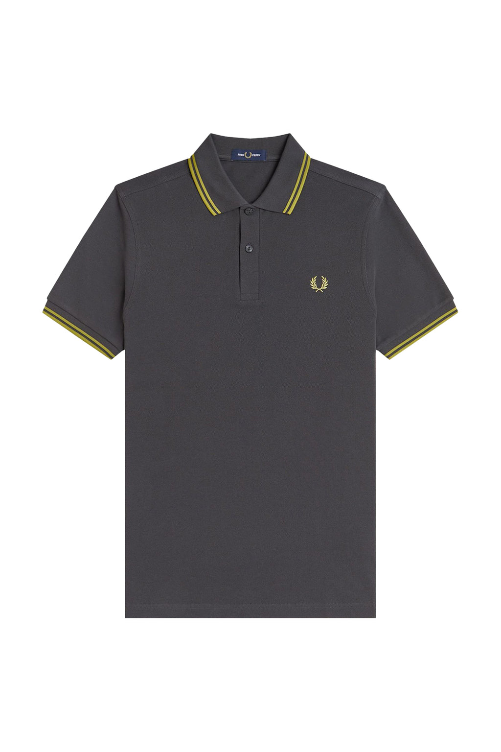 Fred Perry Twin Tipped Polo Anchor Grey