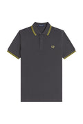 Fred Perry Twin Tipped Polo Anchor Grey