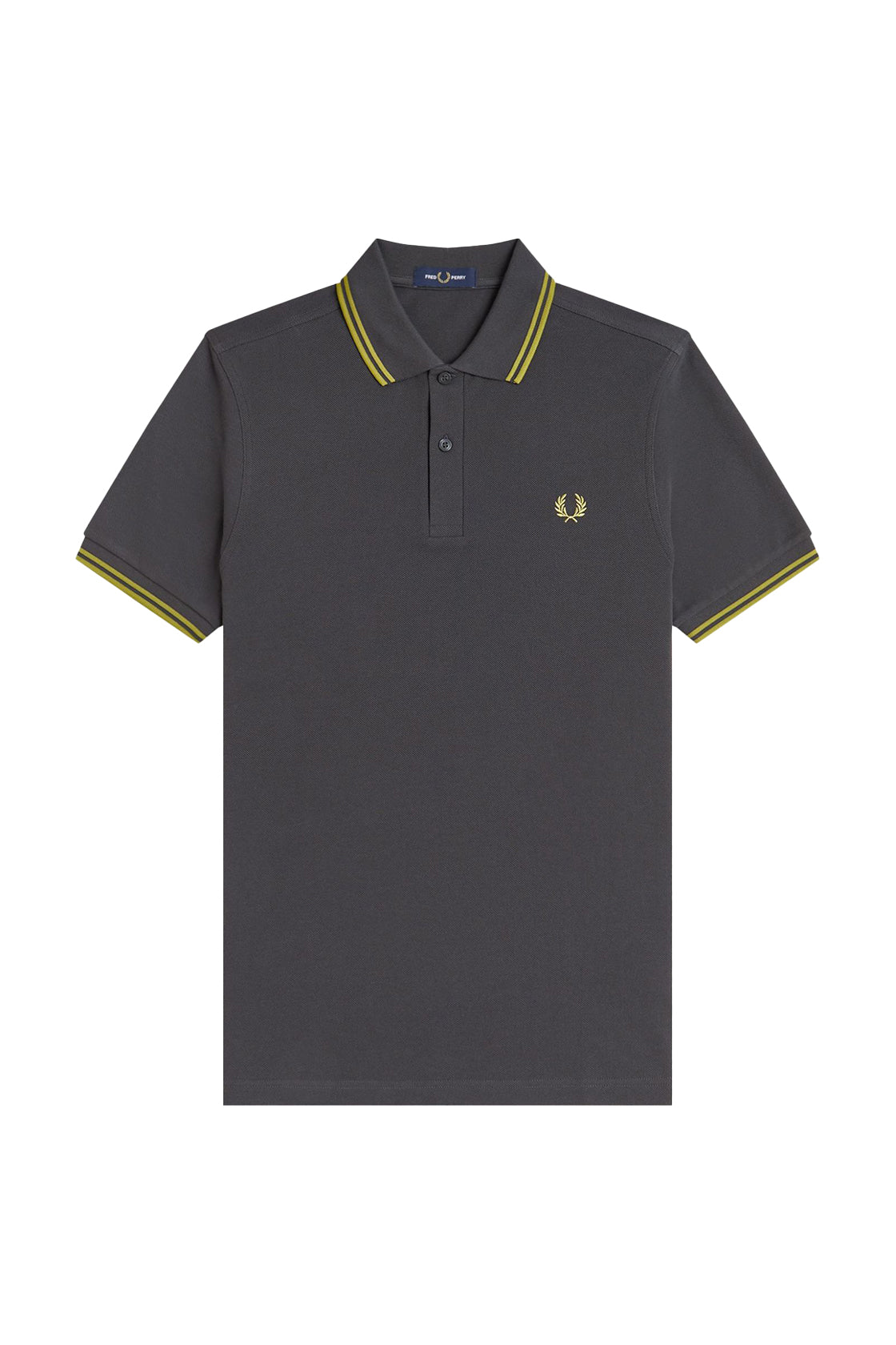 Fred Perry Twin Tipped Polo Anchor Grey