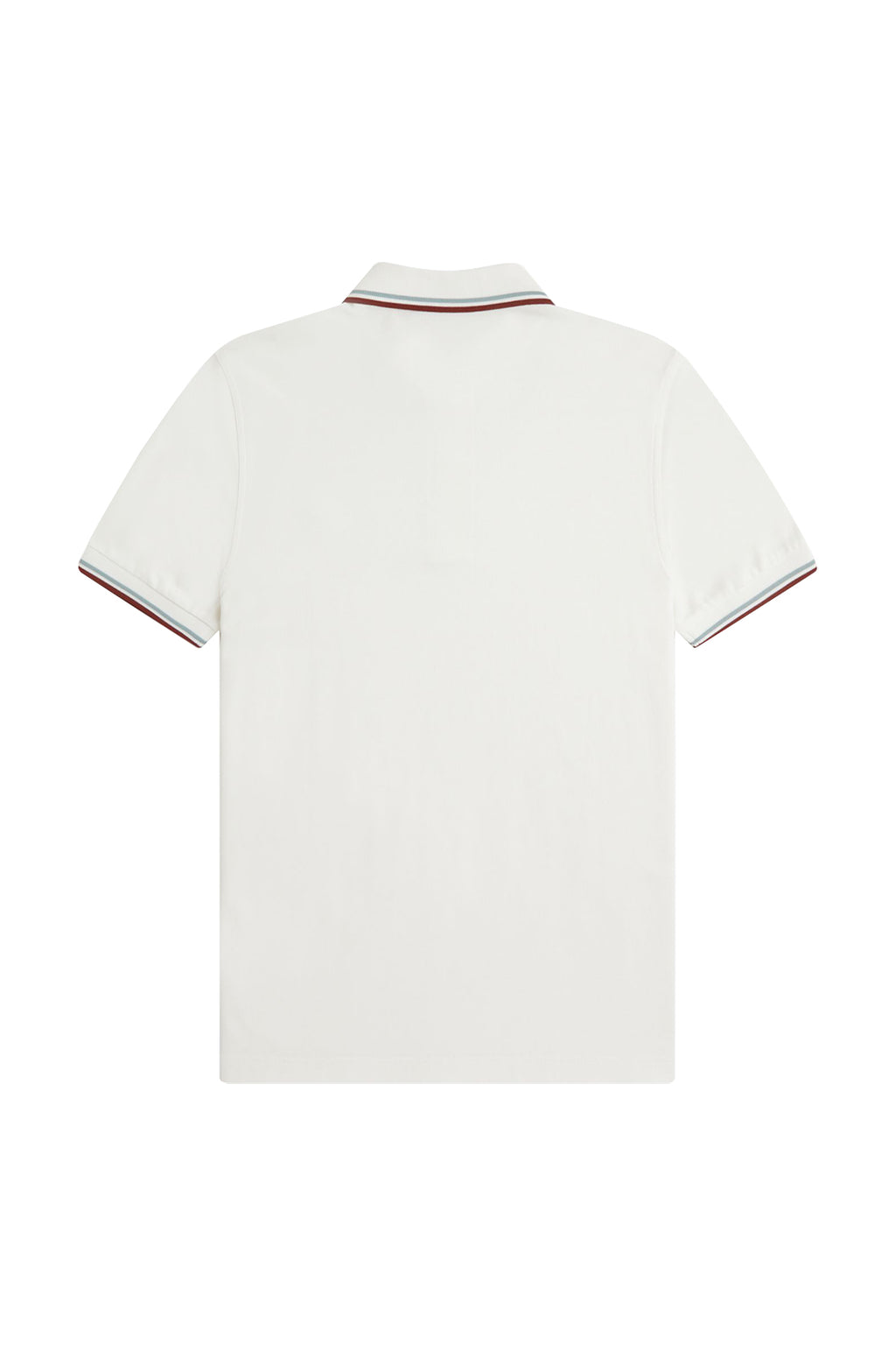 Fred Perry Twin Tipped Polo Snow White/Silver Blue/Brandy