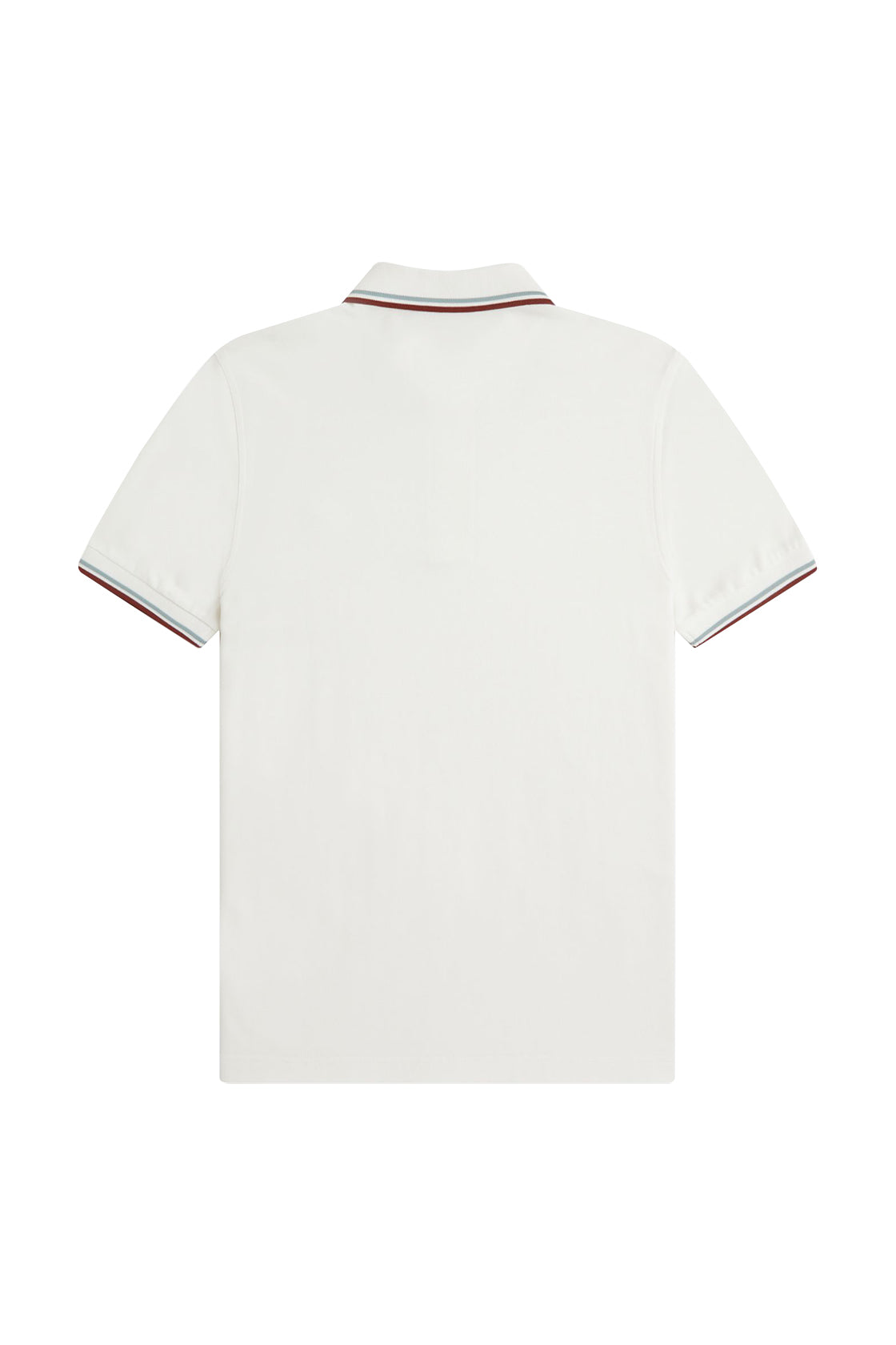 Fred Perry Twin Tipped Polo Snow White/Silver Blue/Brandy