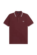 Fred Perry Twin Tipped Polo Oxblood/Iced Pink/Dusky Blue
