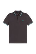 Fred Perry Twin Tipped Polo Anchor Grey/Light Ice/Sport Green