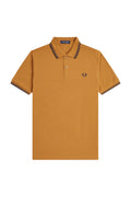 Fred Perry Twin Tipped Polo Dark Caramel/Navy