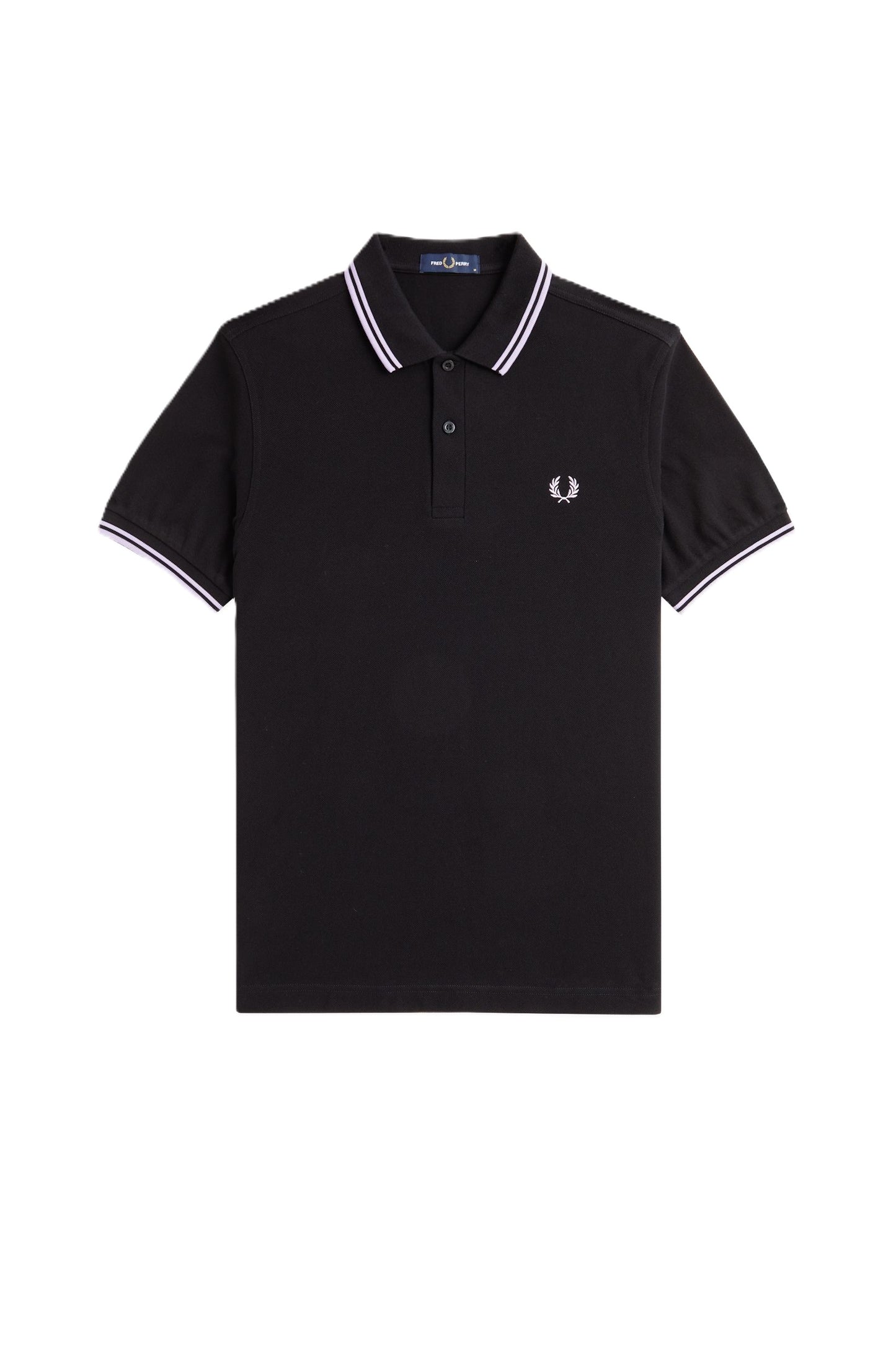 Fred Perry Twin Tipped Polo Shirt Black/Violet