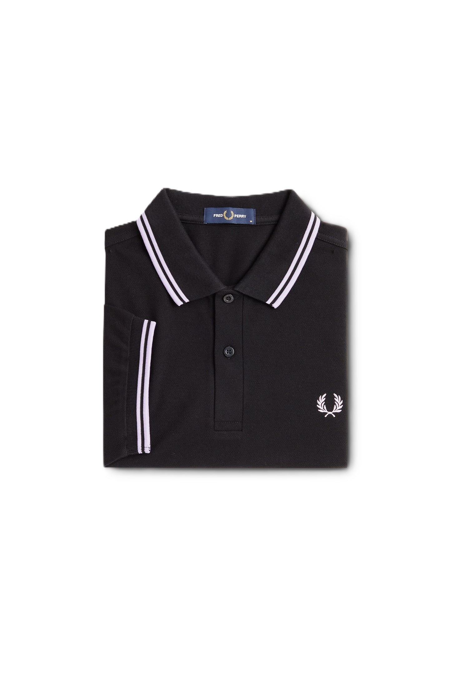 Fred Perry Twin Tipped Polo Shirt Black/Violet