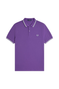 Fred Perry Twin Tipped SS Polo Amethyst/Ecru/Blue