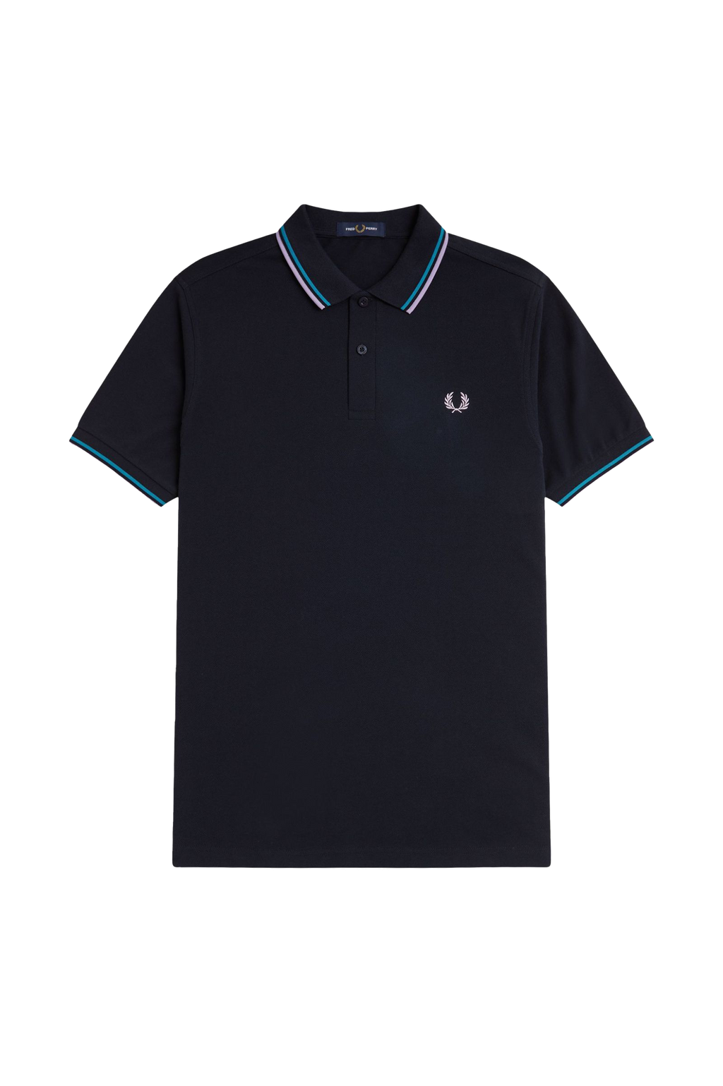 Fred Perry Twin Tipped SS Polo Navy/Blue/Violet