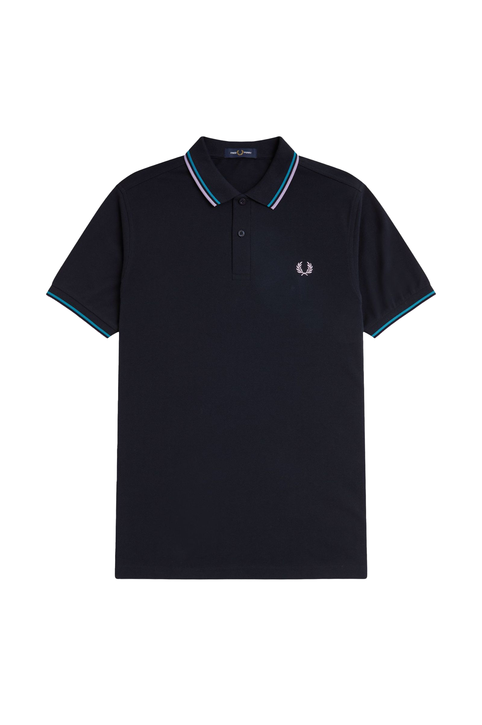 Fred Perry Twin Tipped SS Polo Navy/Blue/Violet