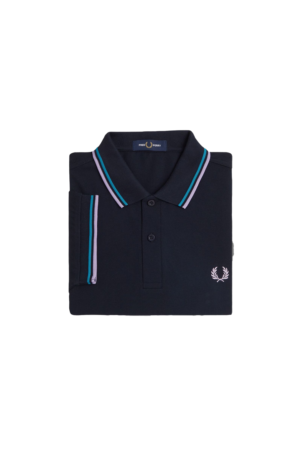 Fred Perry Twin Tipped SS Polo Navy/Blue/Violet