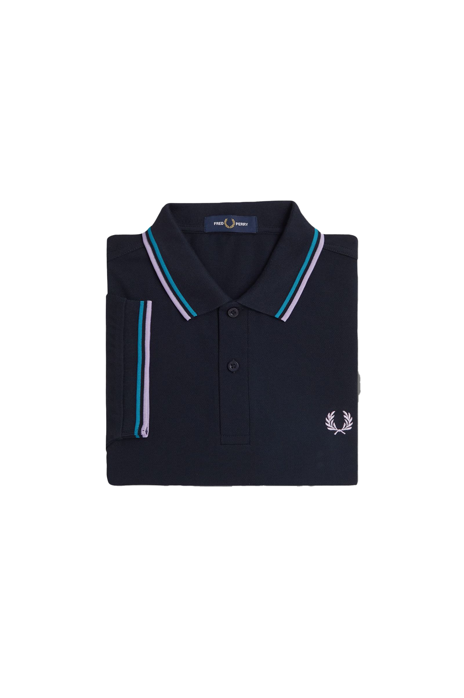 Fred Perry Twin Tipped SS Polo Navy/Blue/Violet