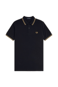 Fred Perry Twin Tipped SS Polo Black/Gold
