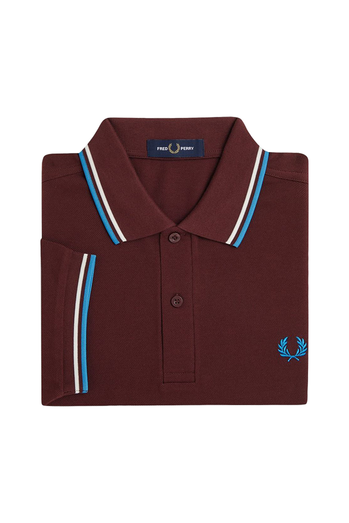 Fred Perry Twin Tipped Polo Oxblood/Ecru