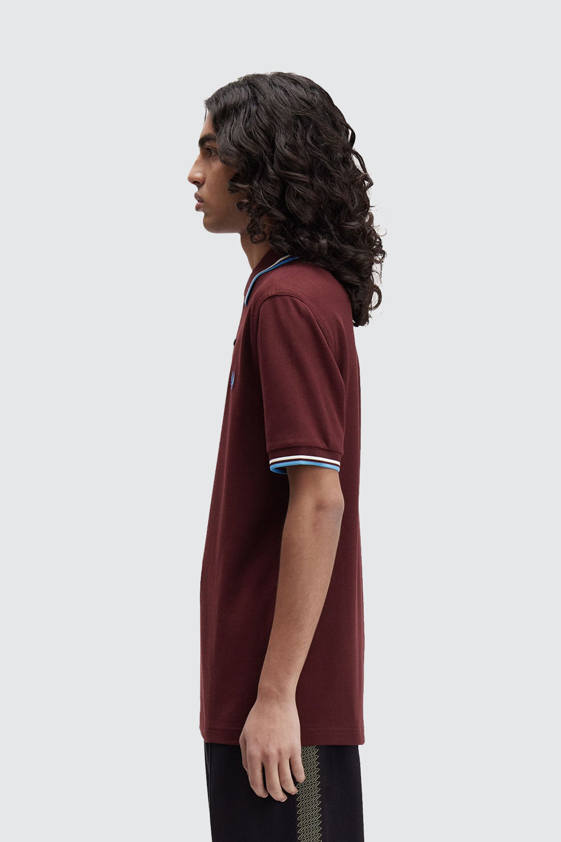 Fred Perry Twin Tipped Polo Oxblood/Ecru