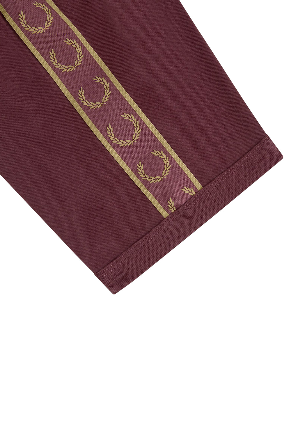 Fred Perry Contrast Tape Ringer Tee Oxblood/Champagne