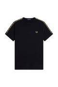 Fred Perry Contrast Tape Ringer Tee Black/Champagne