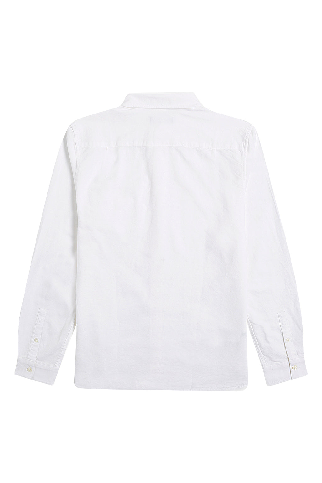 Fred Perry Oxford LS Shirt White