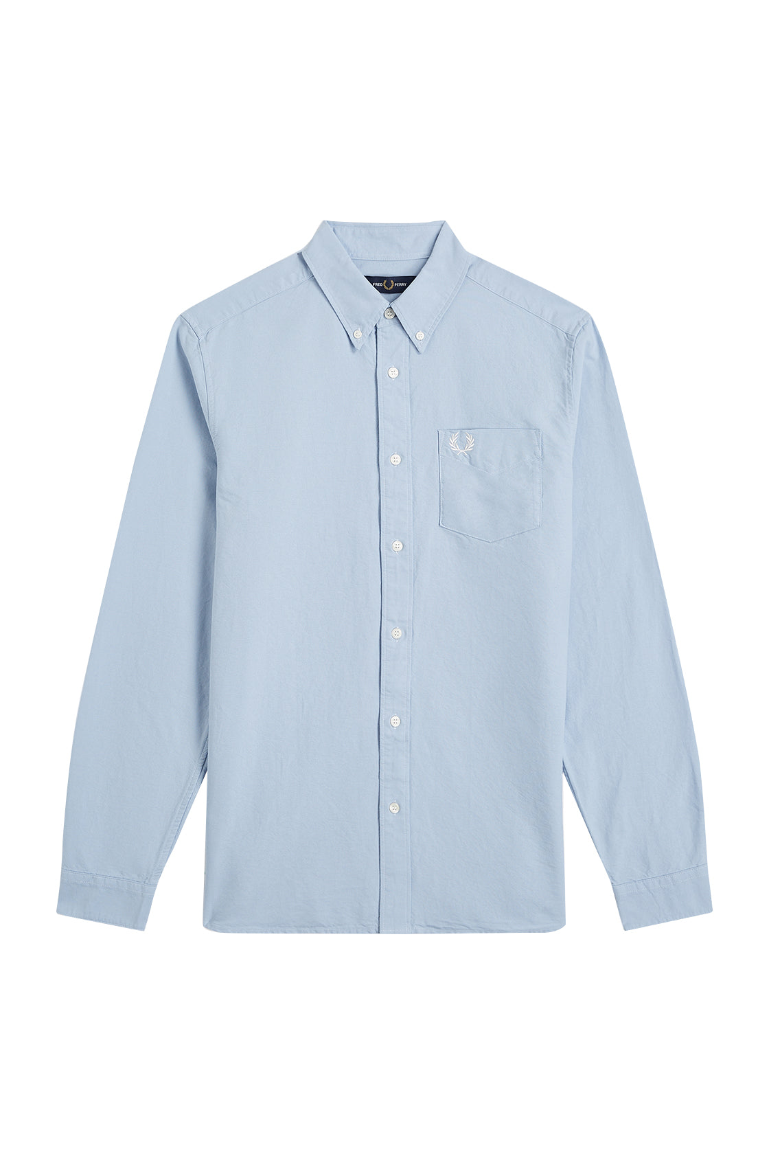 Fred Perry Oxford LS Shirt Light Smoke