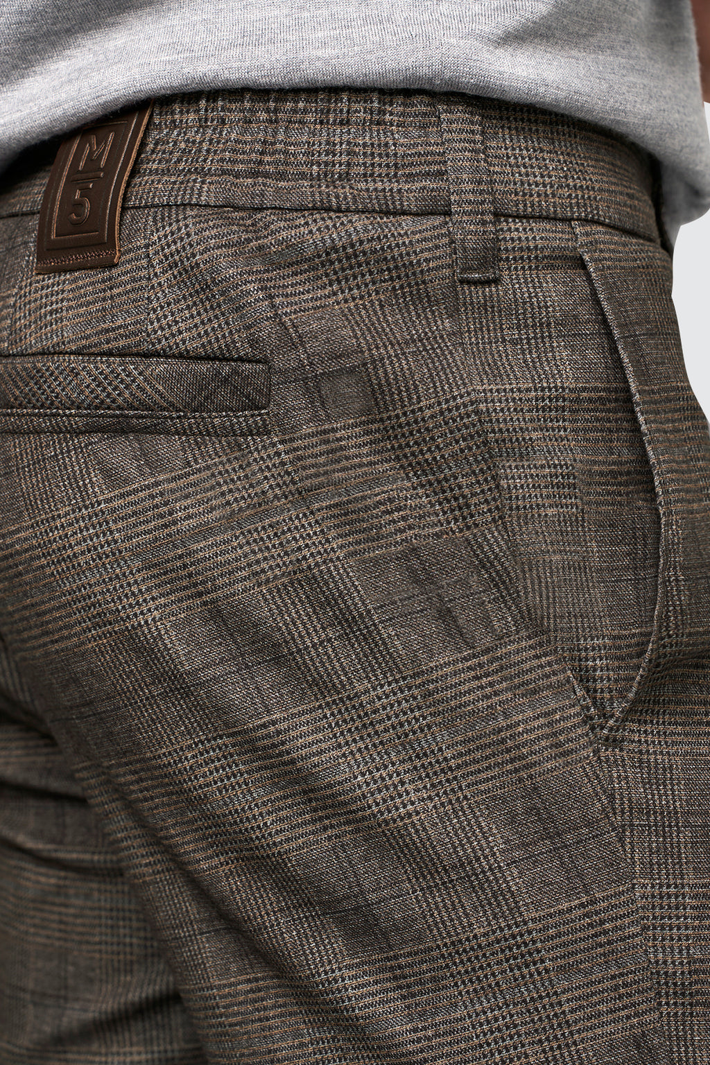Meyer M5 POW Check Trouser Black/Beige