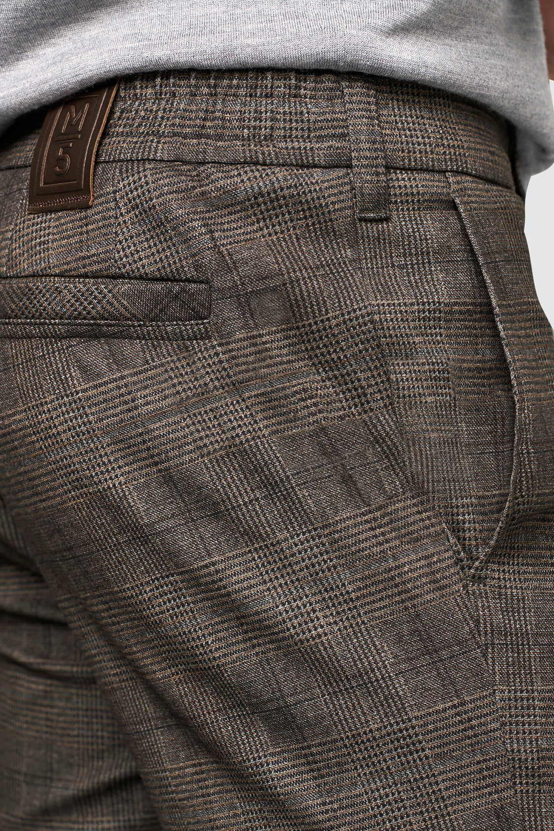 Meyer M5 POW Check Trouser Black/Beige