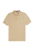 Fred Perry Plain Polo Shirt Stone/Oatmeal