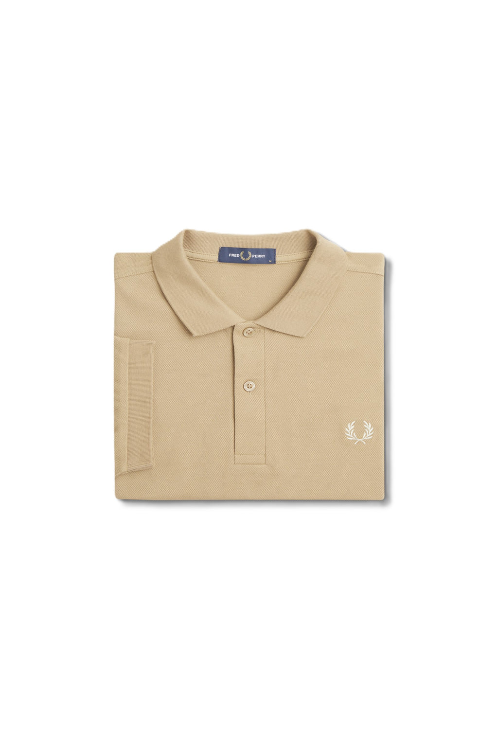 Fred Perry Plain Polo Shirt Stone/Oatmeal