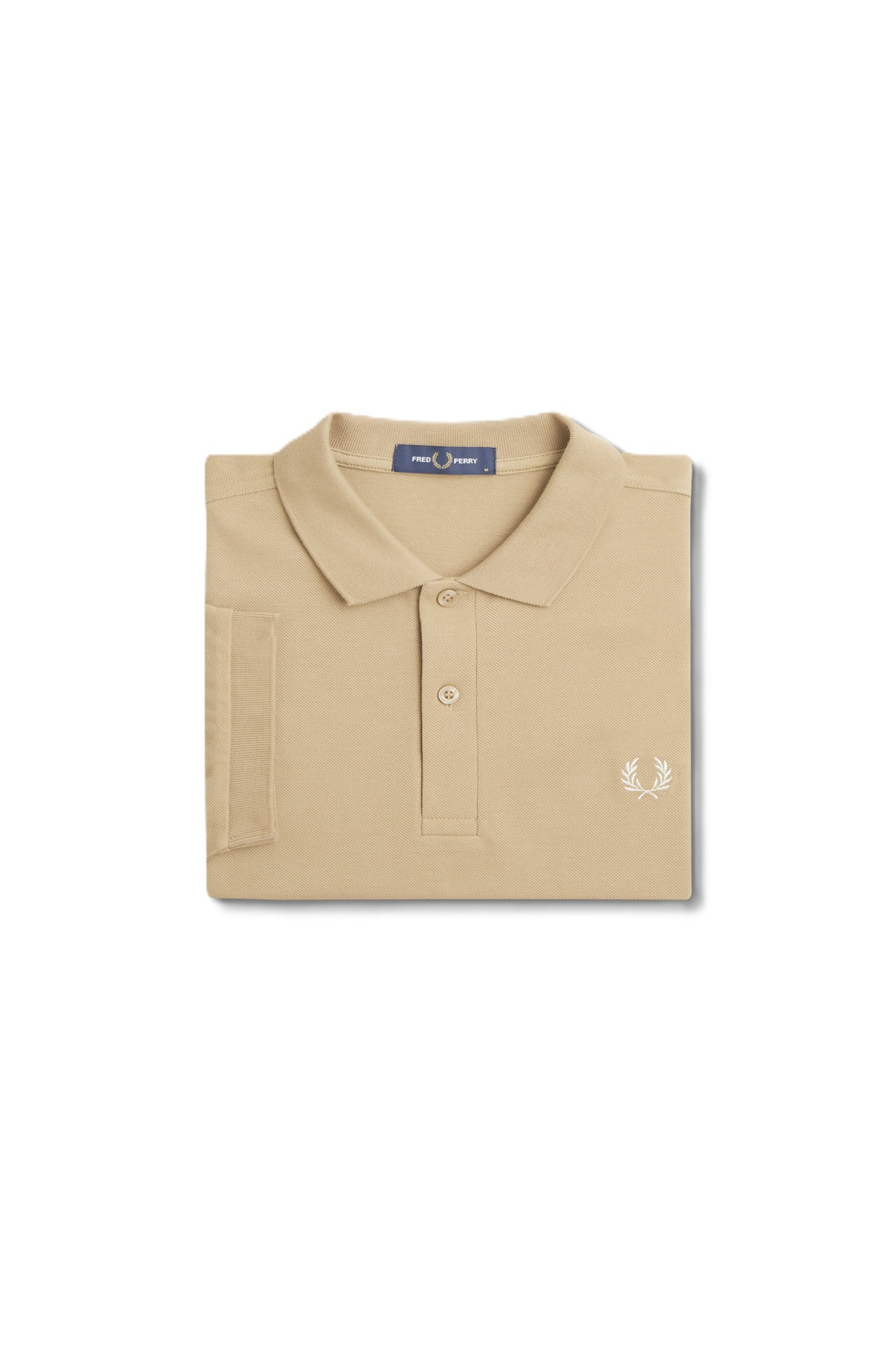 Fred Perry Plain Polo Shirt Stone/Oatmeal