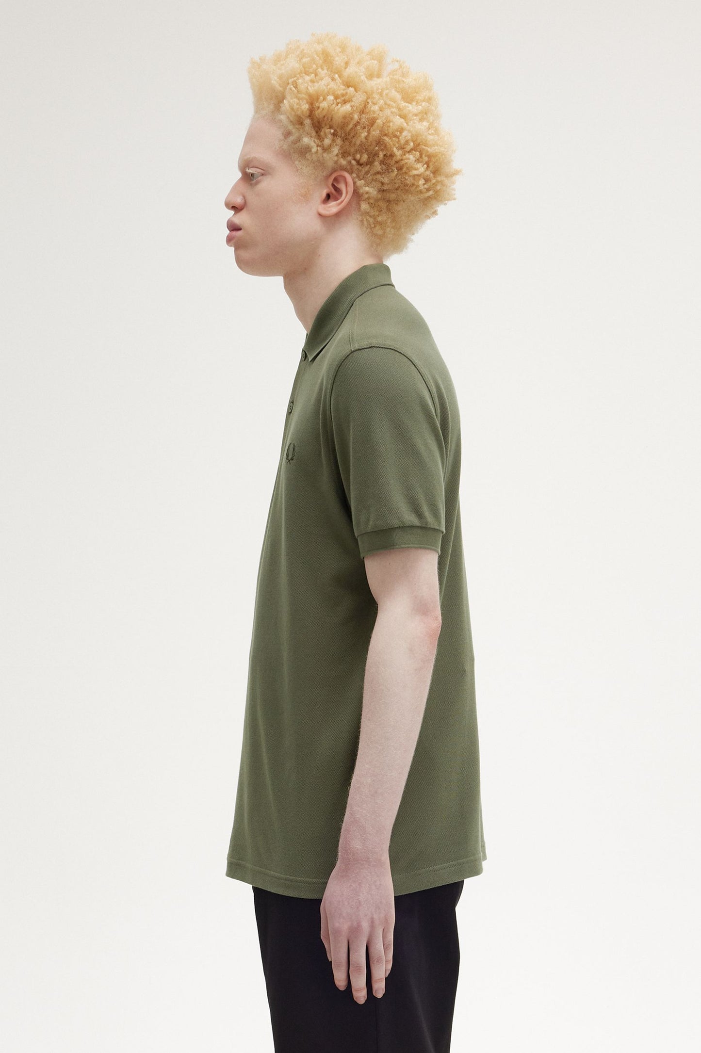 Fred Perry Plain Polo Shirt Laurel/Green