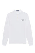 Fred Perry LS Plain Polo White