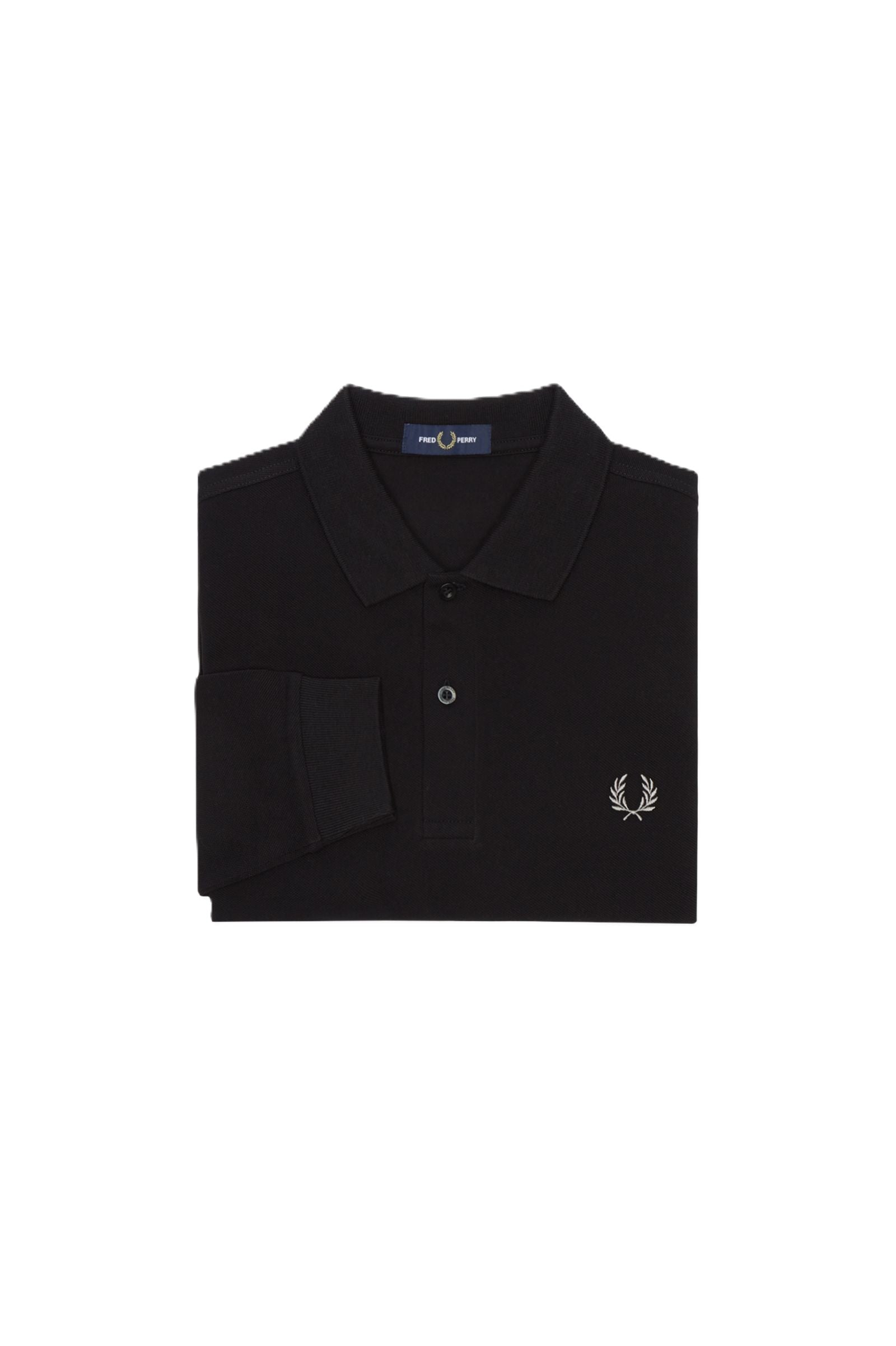 Fred Perry LS Plain Polo Blk-Chrome