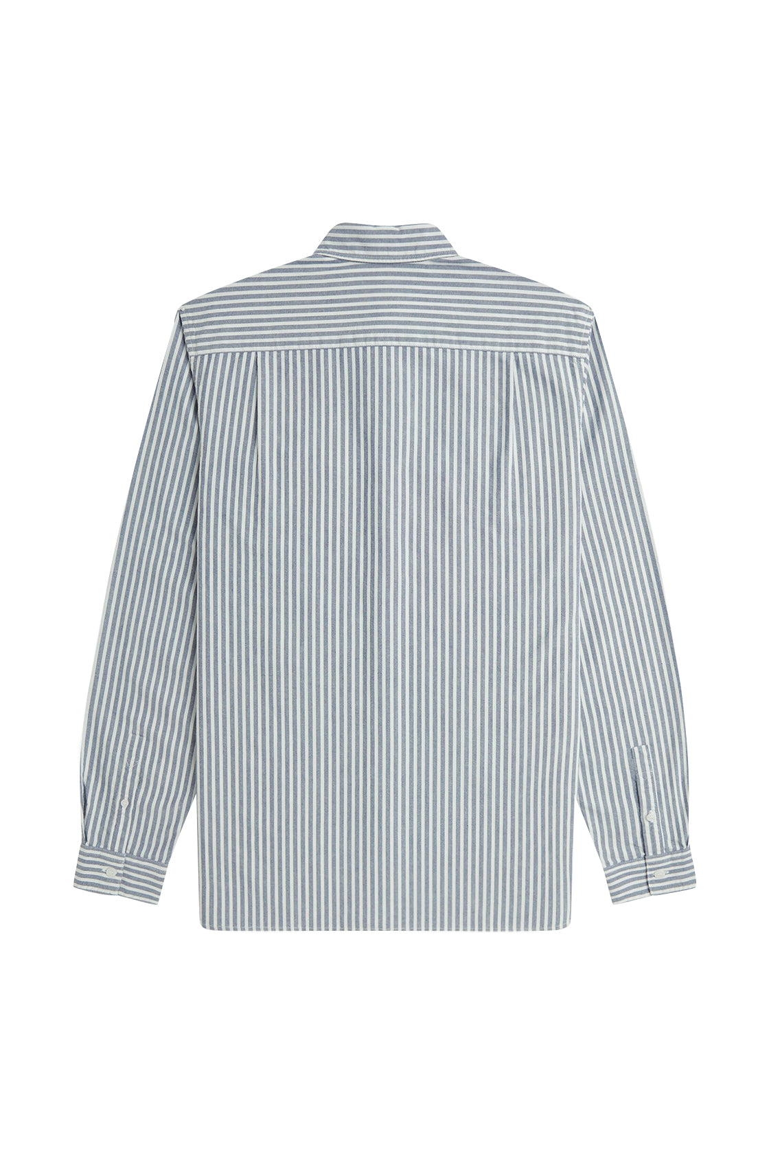 Fred Perry Striped Oxford LS Shirt Tennis Blue