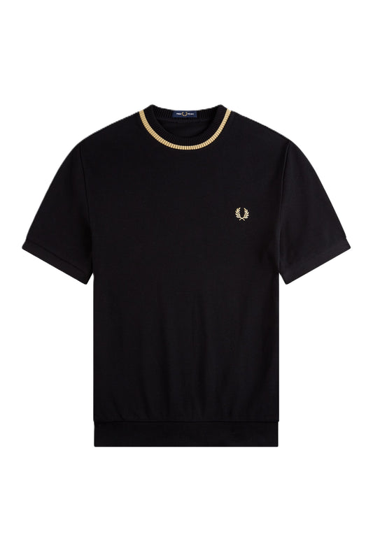 Fred Perry CN Pique SS Tee Black