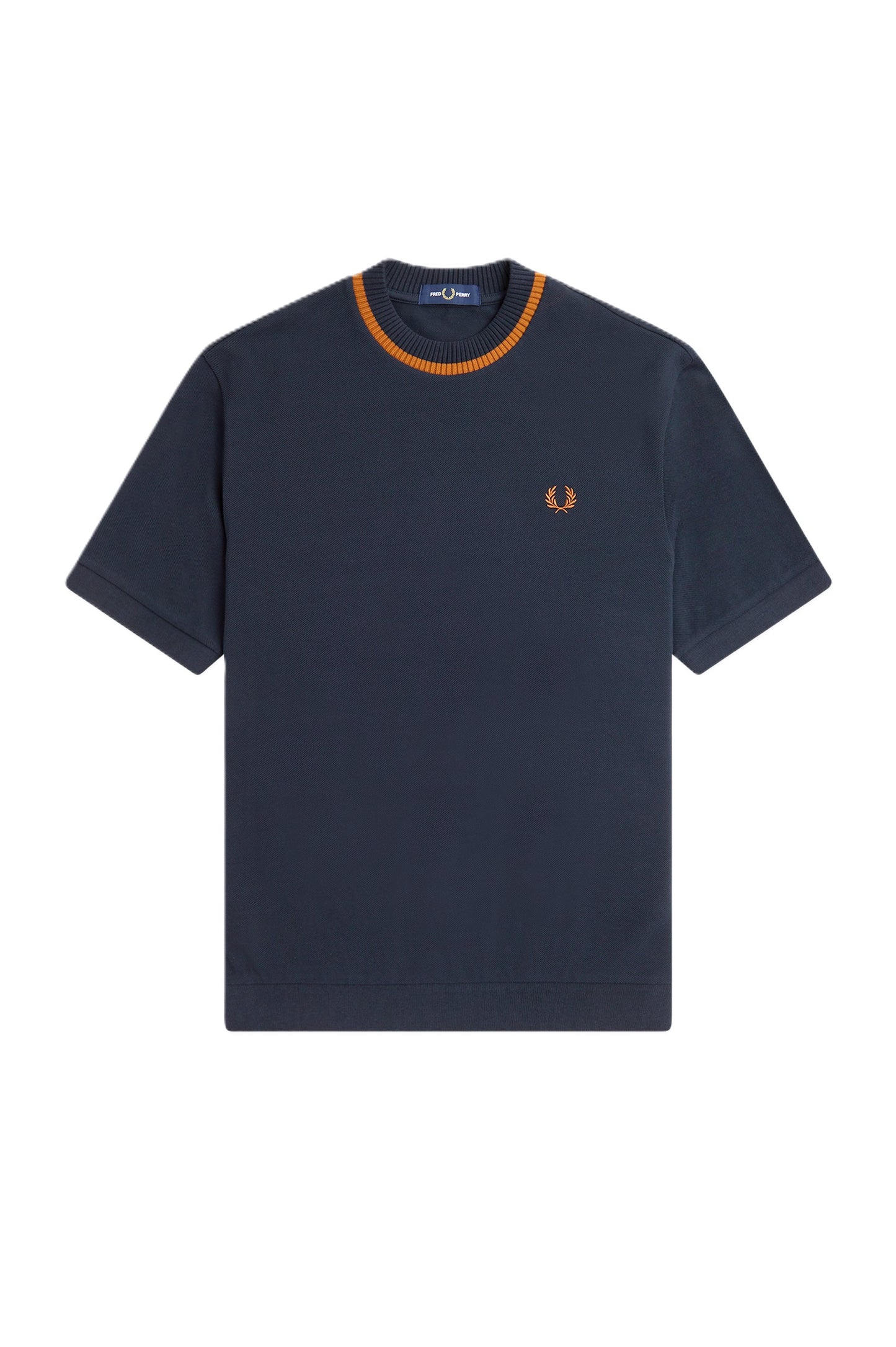 Fred Perry CN Pique SS Tee Navy