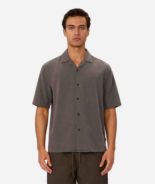 Industrie The Washed Marbella SS Shirt Gunmetal