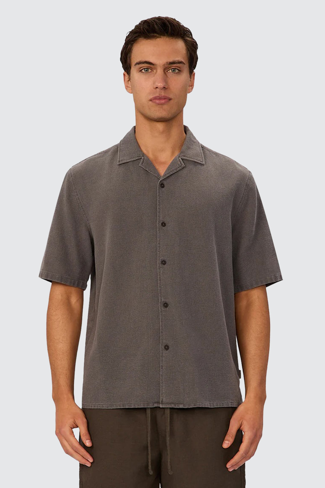 Industrie The Washed Marbella SS Shirt Gunmetal