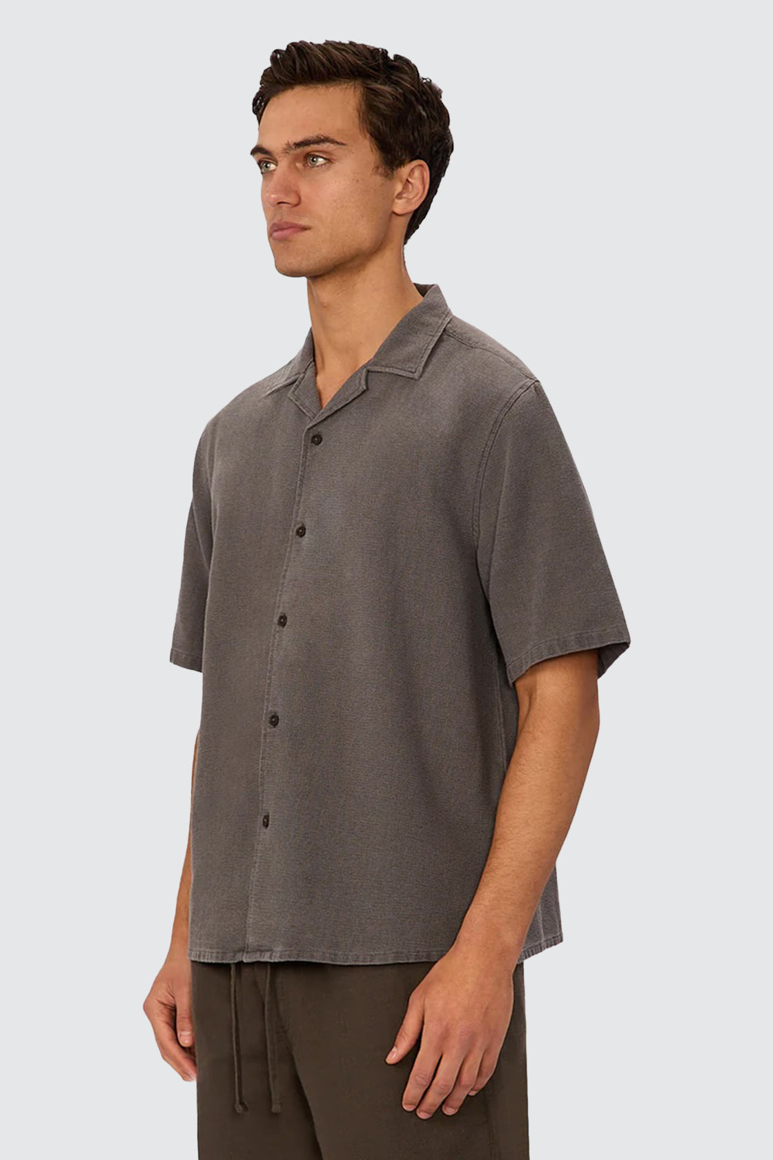 Industrie The Washed Marbella SS Shirt Gunmetal
