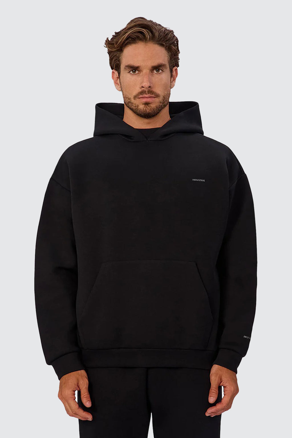 Industrie Tech Del Sur Hoodie Solid Black