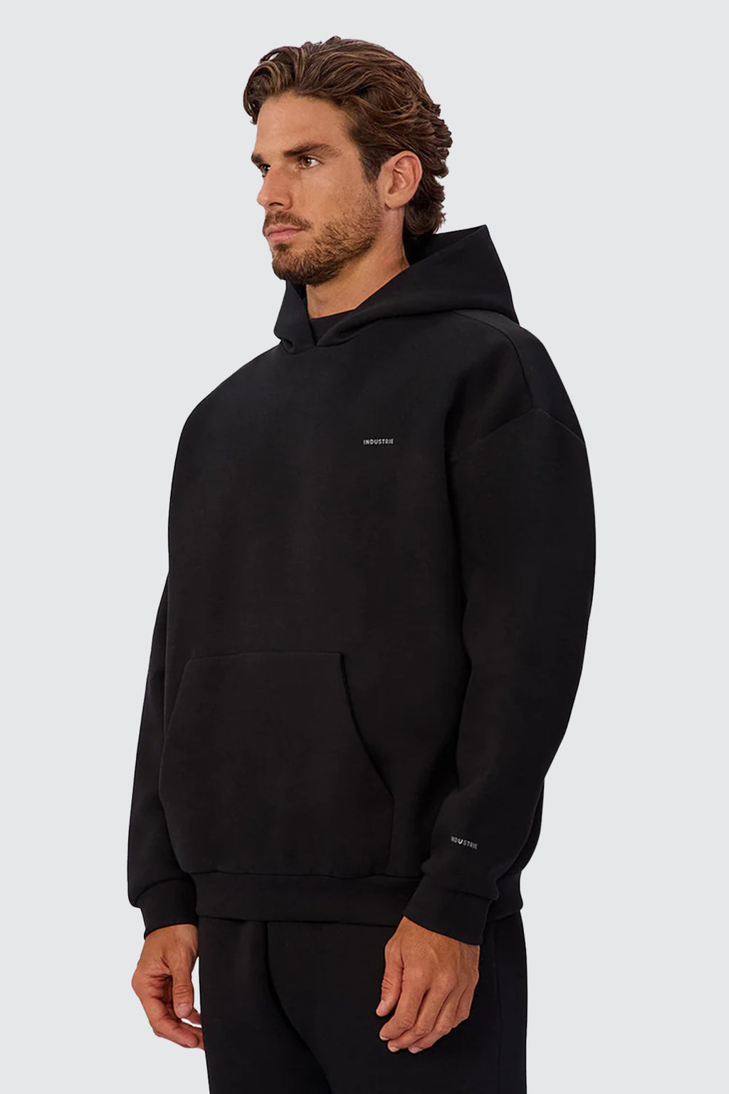 Industrie Tech Del Sur Hoodie Solid Black