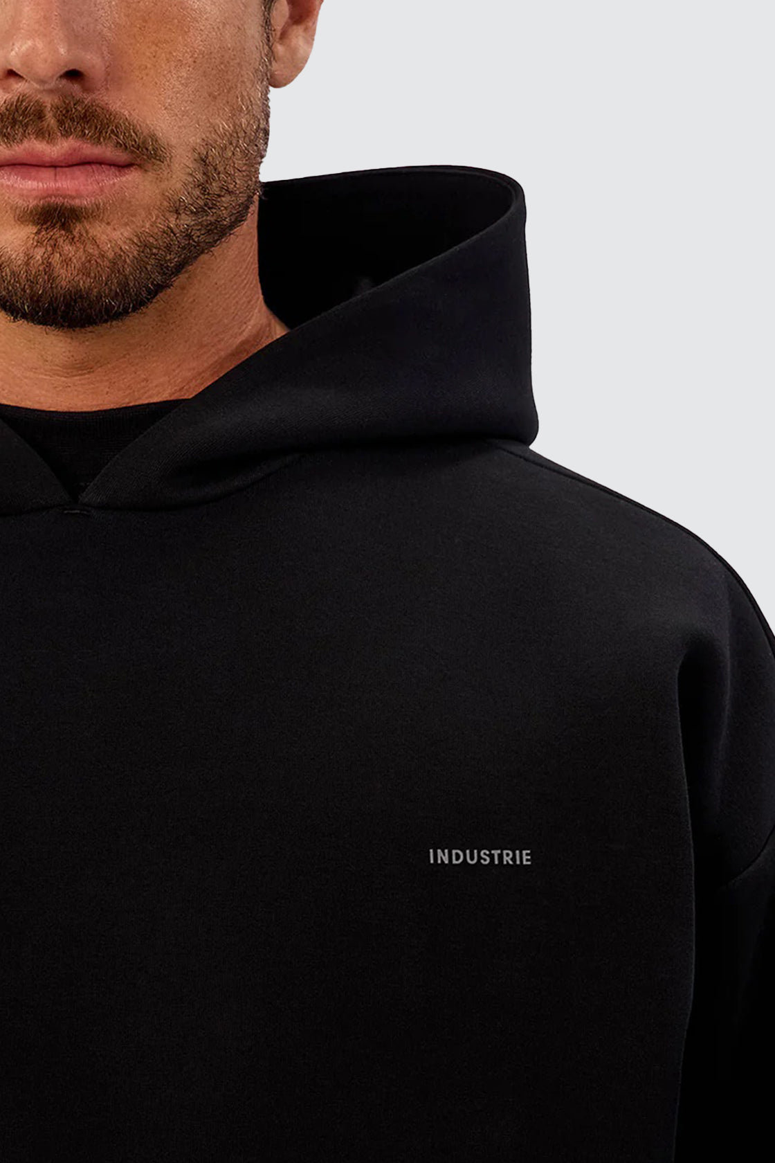 Industrie Tech Del Sur Hoodie Solid Black
