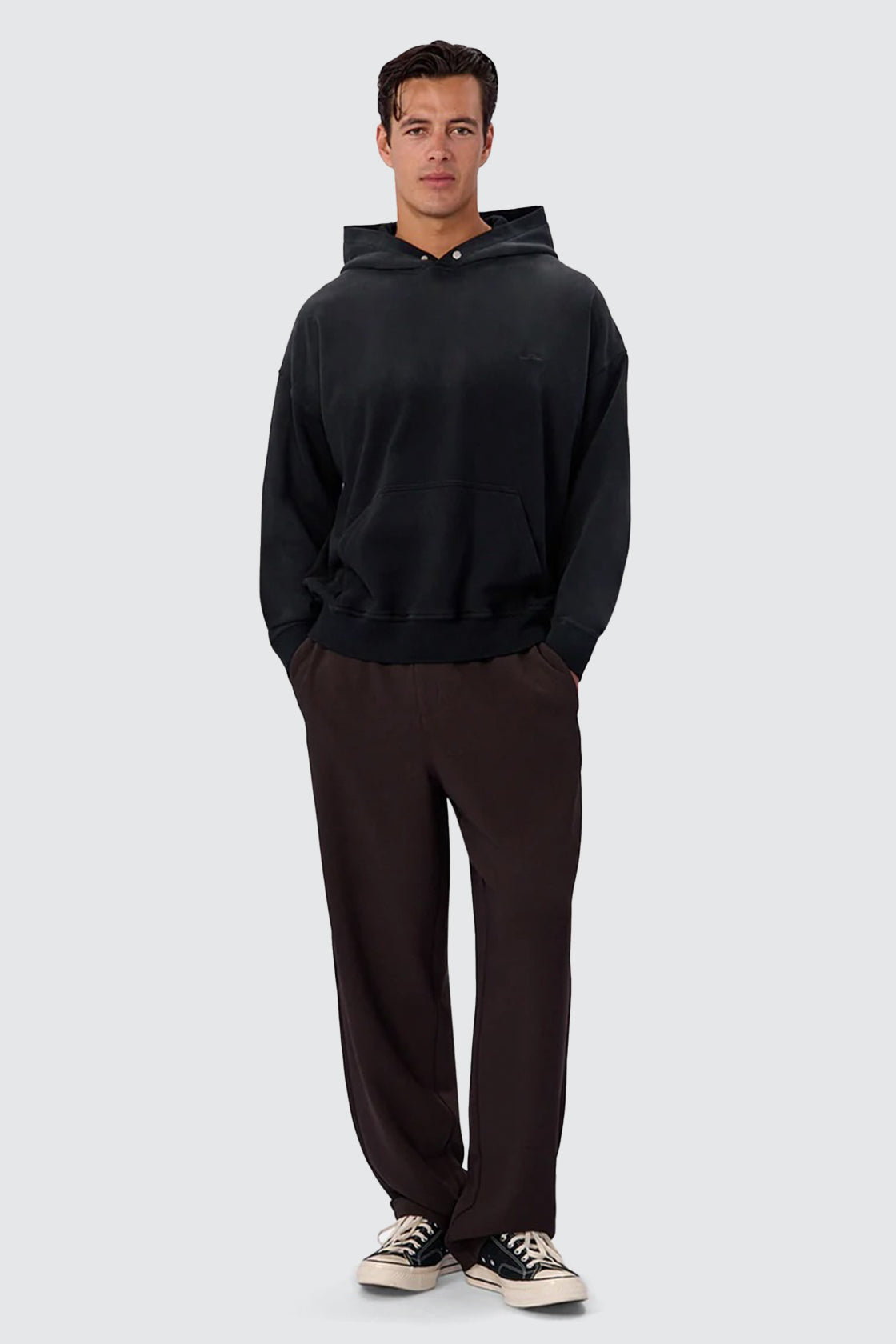 Industrie The Sandblast Hoodie Washed Black