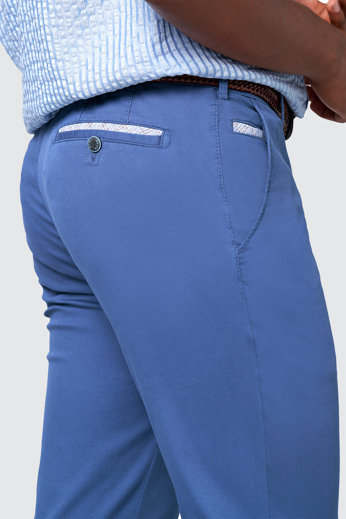 Meyer Roma Cotton Trouser 34L Blue