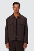 Industrie The Light Weight Lusso Jacket Dark Aubergine