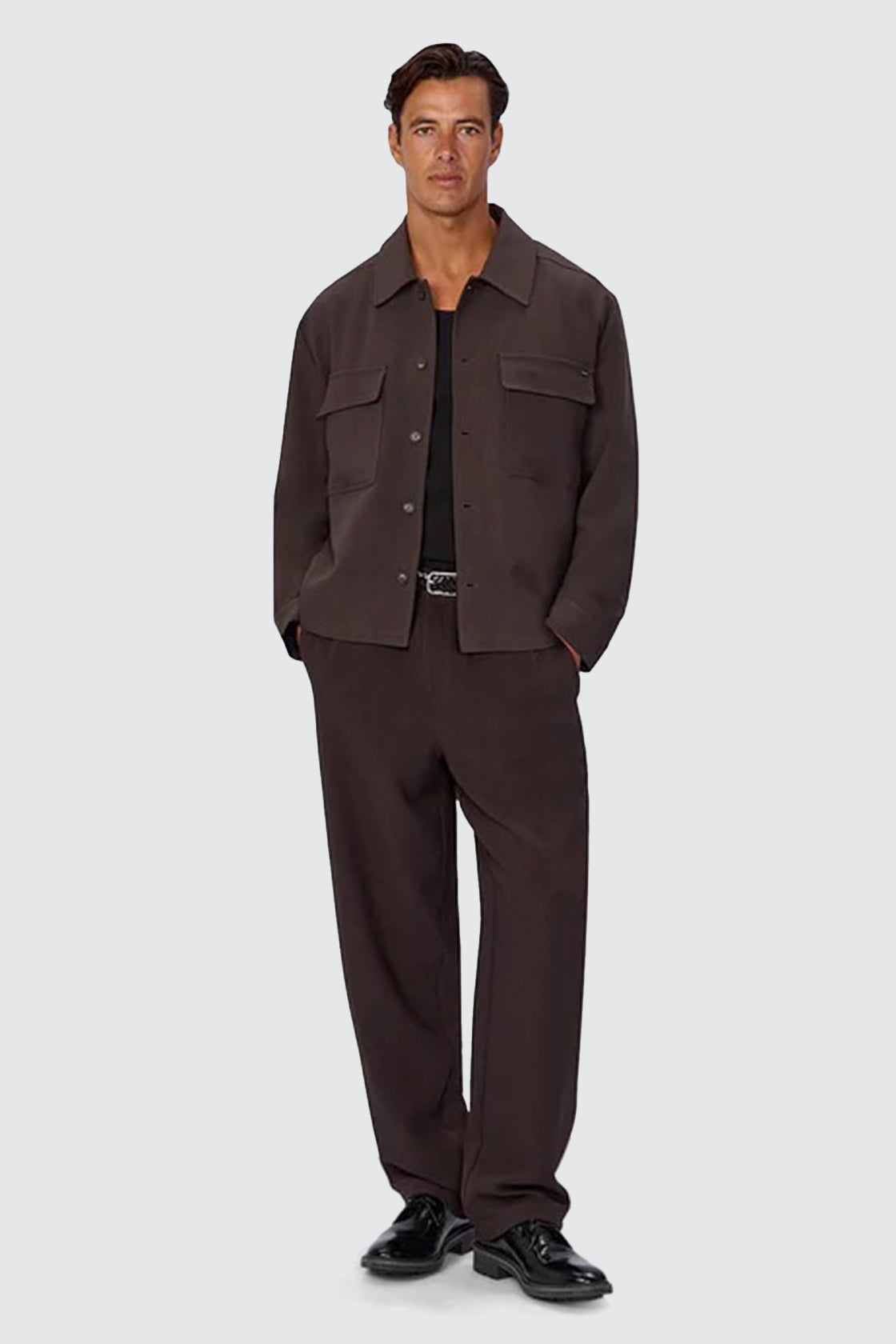 Industrie The Light Weight Lusso Jacket Dark Aubergine
