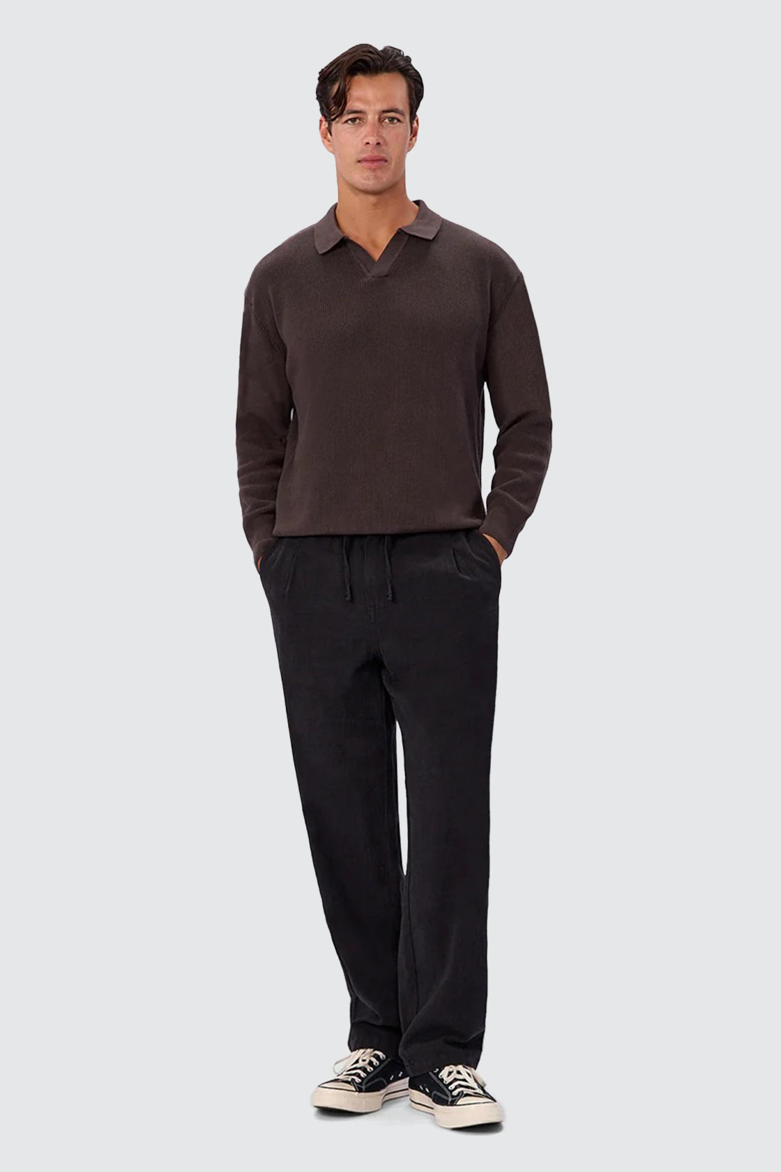 Industrie The New England Polo Knit New Brown