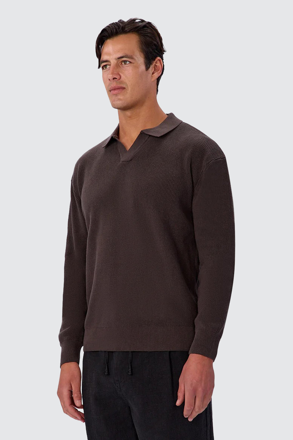 Industrie The New England Polo Knit New Brown