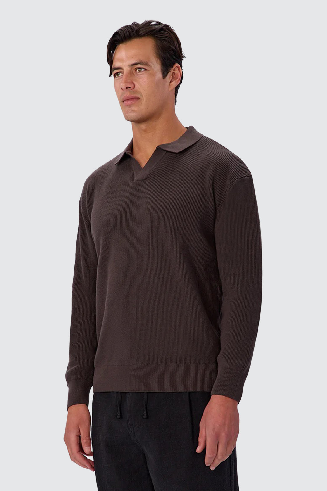 Industrie The New England Polo Knit New Brown