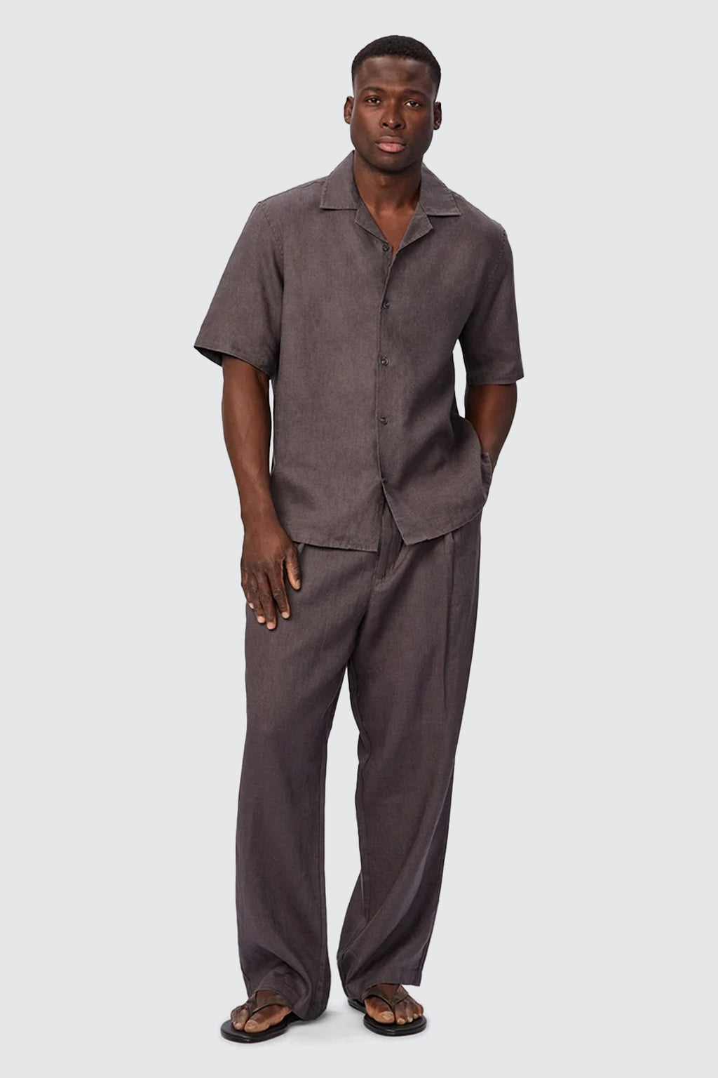 Industrie The Lusso Linen SS Shirt Amazon